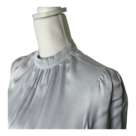 TVF for DVF Persimmon Satin Blend Mini Cloud Blue Size 0 - Picture 4 of 16